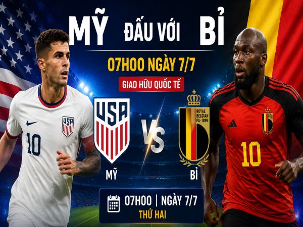 Thống kê về đối đầu Mỹ đấu với Bỉ ngày 7/7 chi tiết